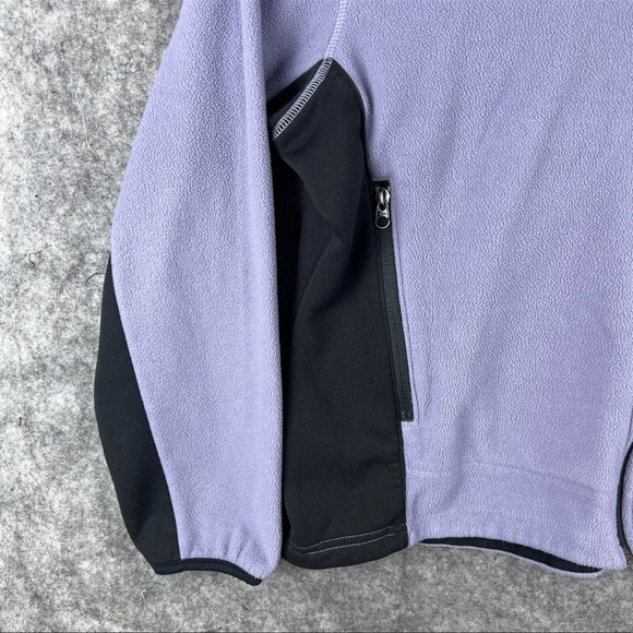 Eddie Bauer Jacket Womens Medium Purple Polartec Full Zip Fleece - Picture 2 of 4